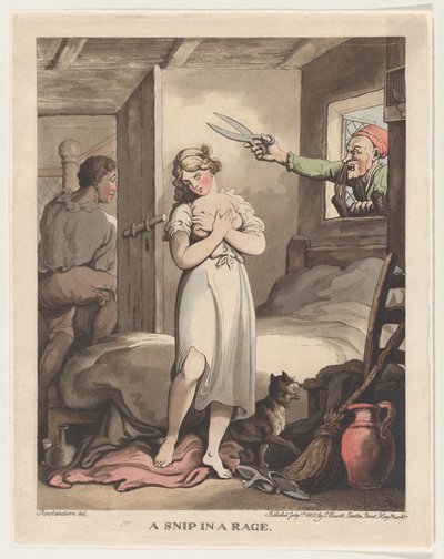 A Snip in a Rage, July 1, 1802 by Thomas Rowlandson