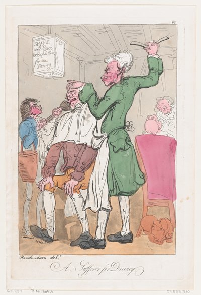 A Sufferer for Decency by Thomas Rowlandson