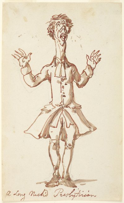 A Long Necked Presbyterian by Thomas Rowlandson