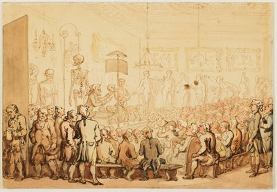 An Anatomical Lecture at Royal Academy of Arts by Thomas Rowlandson