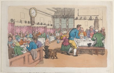 An Eating House by Thomas Rowlandson