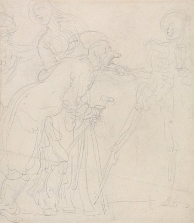 An Old Man Taunted by Death by Thomas Rowlandson