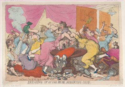 Breaking Up of the Blue Stocking Club by Thomas Rowlandson