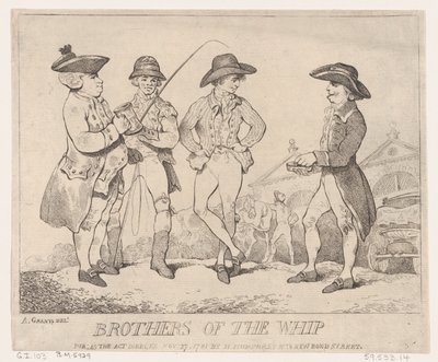Brothers of the Whip, November 27, 1781 by Thomas Rowlandson
