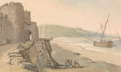 Caernarfon Castle by Thomas Rowlandson