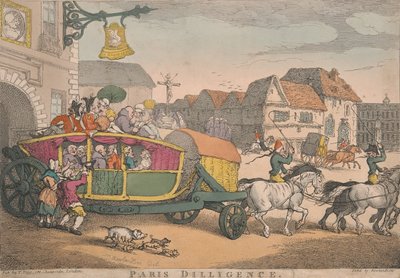 Coaching: Paris Diligence by Thomas Rowlandson