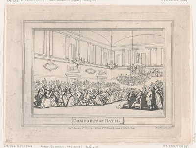 Comforts of Bath, Plate 10 by Thomas Rowlandson