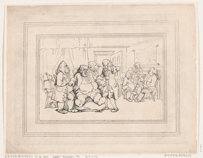 Comforts of Bath, Plate 1 by Thomas Rowlandson