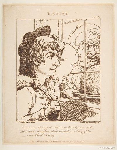Desire Le Brun Travested, or Caricatures of the Passions by Thomas Rowlandson