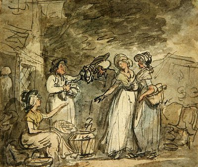 Dr Syntax Bargaining for Ducks by Thomas Rowlandson