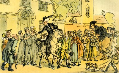 Dr Syntax setting out on his second tour by Thomas Rowlandson