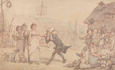 Dr. Syntax with Kitty Cowslip by Thomas Rowlandson
