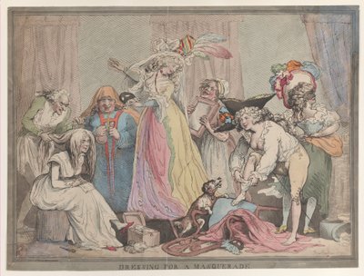 Dressing for a Masquerade, April 1, 1790 by Thomas Rowlandson