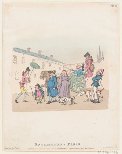 Englishman at Paris by Thomas Rowlandson