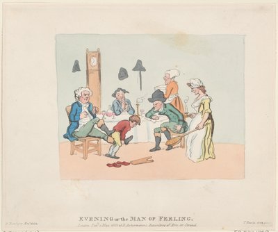 Evening, or, the Man of Feeling by Thomas Rowlandson