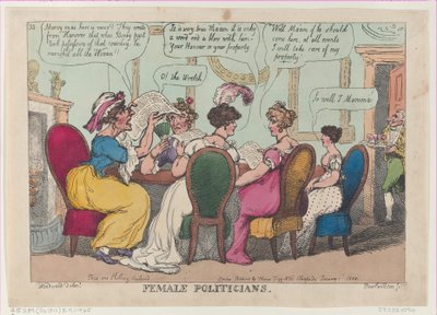 Female Politicians by Thomas Rowlandson