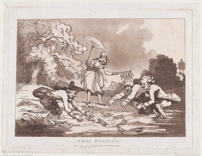 Frog Hunting by Thomas Rowlandson