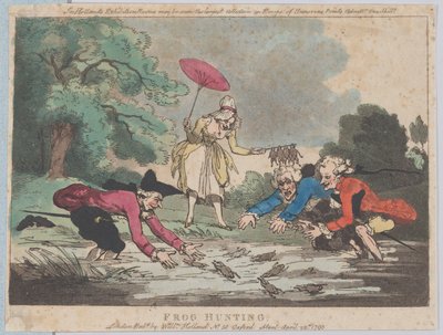 Frog Hunting, April 20, 1790 by Thomas Rowlandson