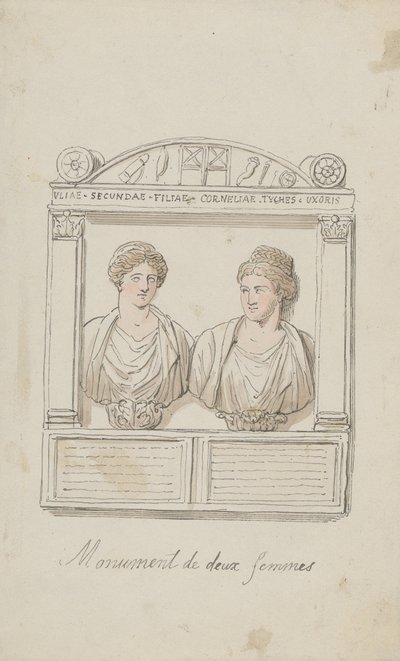 Funeral Altar of Julia Secunda and Cornelia Tyché by Thomas Rowlandson