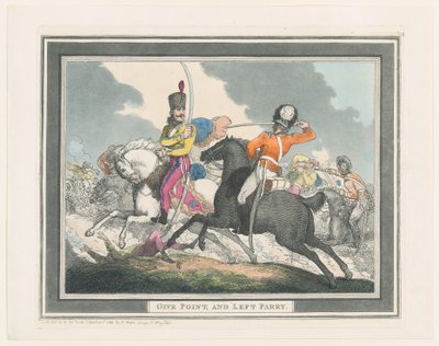 Give Points and Left Parry, September 1, 1798 by Thomas Rowlandson