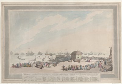 Glorious Defeat of the Dutch Navy, Oct. 10, 1797, by Admirals Lord Duncan and Sir Richard Onslow by Thomas Rowlandson