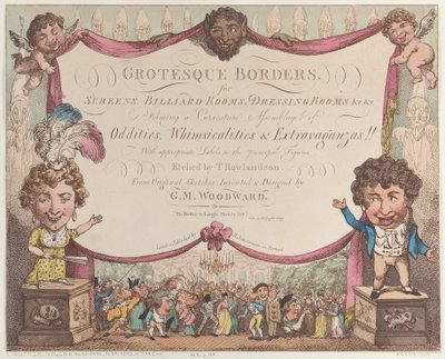 Grotesque Borders for Screens, Billiard Rooms, Dressing Rooms, &c &c by Thomas Rowlandson