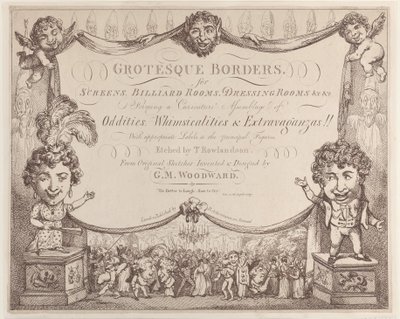 Grotesque Borders for Screens, Billiard Rooms, Dressing Rooms, &c &c by Thomas Rowlandson