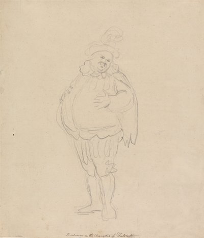 Henderson in the Character of Falstaff by Thomas Rowlandson