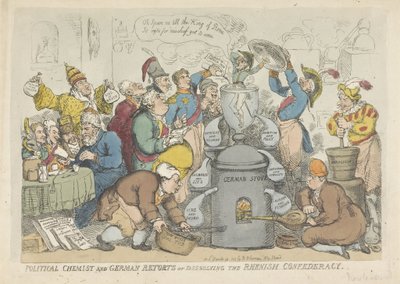 The Dissolution of the Confederation of the Rhine, 1813 by Thomas Rowlandson