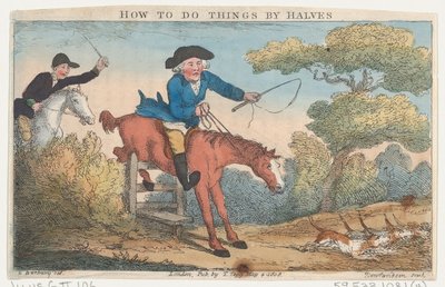 How to Do Things by Halves by Thomas Rowlandson
