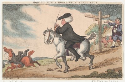 How to Ride a Horse Upon Three Legs by Thomas Rowlandson