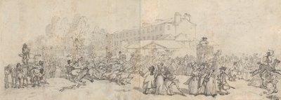 Hyde Park Corner by Thomas Rowlandson