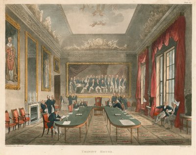 Interior of Trinity House by Thomas Rowlandson