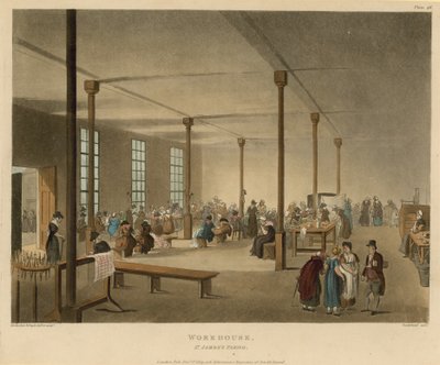 Interior of a workhouse in the St James