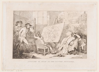 Intrusion on Study or The Painter Disturbed by Thomas Rowlandson
