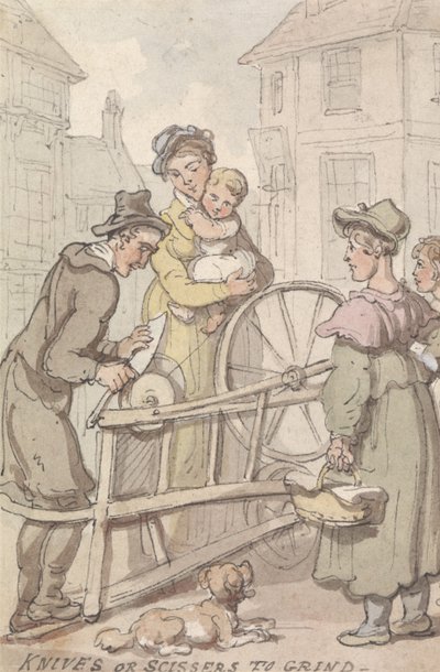 Knives or Scissors to Grind by Thomas Rowlandson