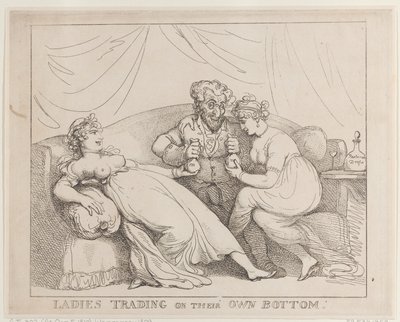 Ladies Trading on Their Own Bottom by Thomas Rowlandson