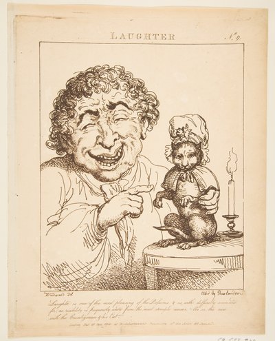 Laughter Le Brun Travested, or Caricatures of the Passions by Thomas Rowlandson