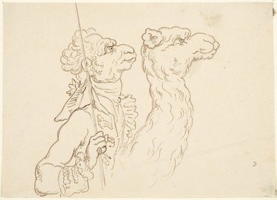 Man and Camel by Thomas Rowlandson