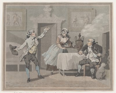 Manager & Spouter by Thomas Rowlandson