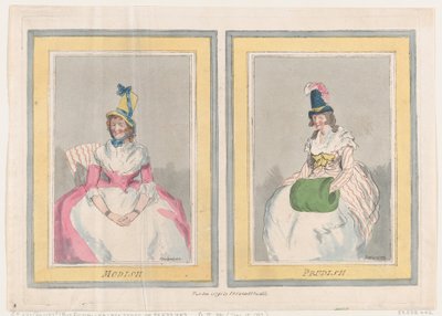 Modish and Prudish, December 1, 1791 by Thomas Rowlandson