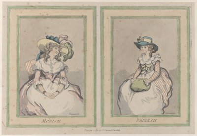 Modish and Prudish by Thomas Rowlandson