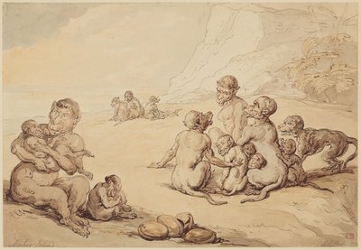 Monkey Island by Thomas Rowlandson