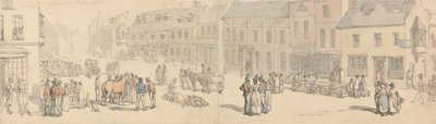 Newport High Street, Isle of Wight by Thomas Rowlandson