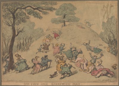 One Tree Hill Greenwich Park by Thomas Rowlandson
