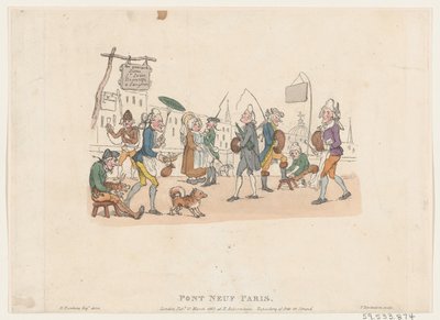 Pont Neuf, Paris, May 1, 1803 by Thomas Rowlandson
