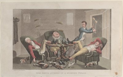 Quae Genus Attends on a Sporting Finale, from The History of Johnny Quae Genu by Thomas Rowlandson