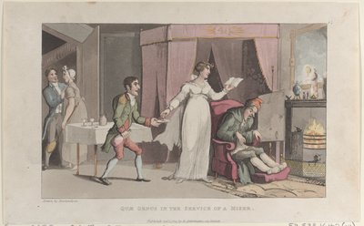 Quae Genus in the Service of a Miser, from The History of Johnny Quae Genus, October 1, 1821 by Thomas Rowlandson