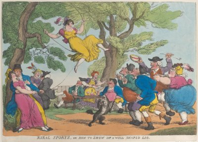 Rural Sports, or How to Show Off a Well Shaped Leg by Thomas Rowlandson