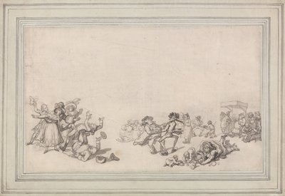 Skating on the Serpentine by Thomas Rowlandson